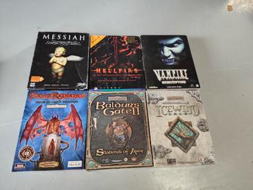 Big box pc games Hellfire Messiah Baldurs gate beschikbaar voor biedingen