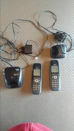 2 draadloze telefoons voor op de vaste lijn - Hamme (O-Vla), 2 combinés, Enlèvement, Utilisé
