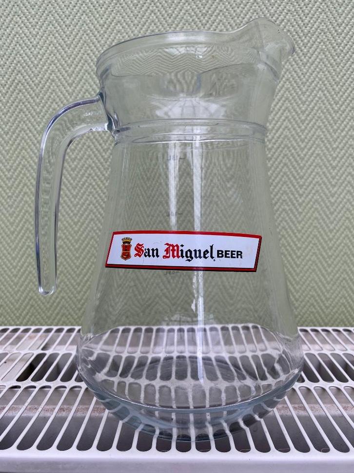 " San Miguel" pitcher bierkan, Verzamelen, Glas en Drinkglazen, Nieuw, Overige typen, Verzenden
