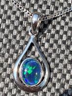 Zilveren ketting met mooie natuurlijke Opaal triplet 8X6, Handtassen en Accessoires, Met edelsteen, Nieuw, Ophalen of Verzenden