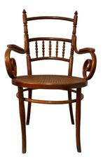 Josef Hofmann fauteuil van hout en riet, Ophalen