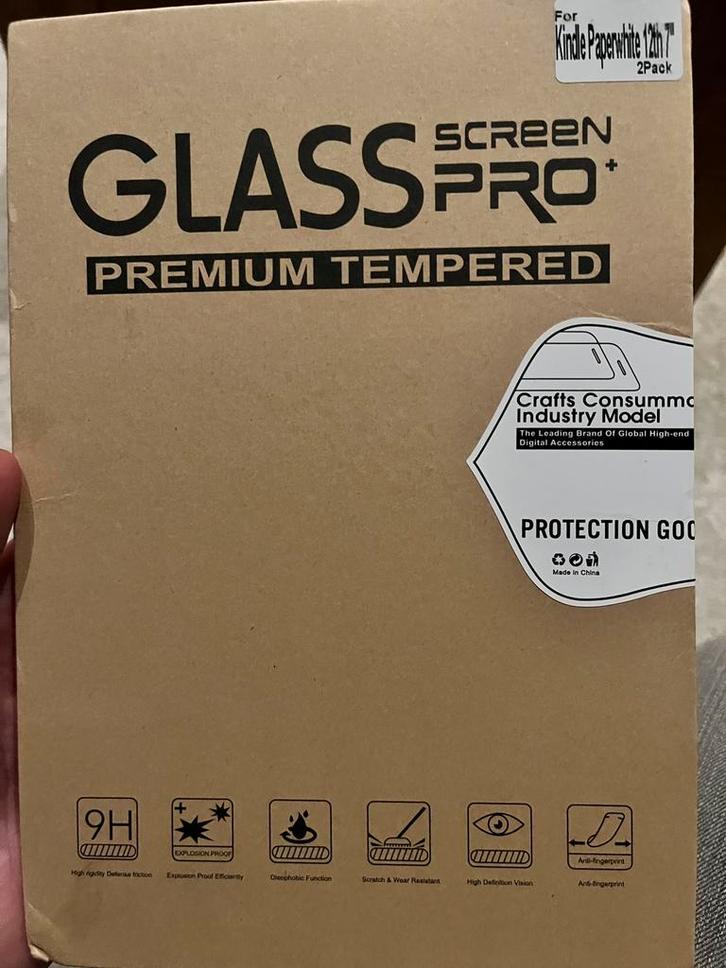 Amazon Kindle 12th 7” screenprotector, Computers en Software, E-readers, Zo goed als nieuw, 7 inch, Ophalen of Verzenden