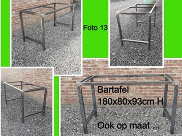 Uw tafelonderstel OP MAAT - bartafel - barkruktafel - tafels beschikbaar voor biedingen