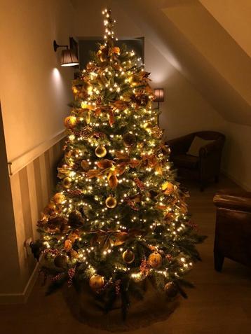 Kerstboom met volledige kerstversiering