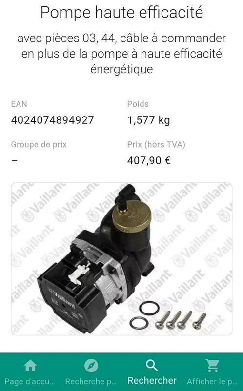 Pompe Haute Efficacité Vaillant turboMAX, Vaillant atmoMAX, Verzamelen, Overige Verzamelen, Nieuw, Ophalen of Verzenden