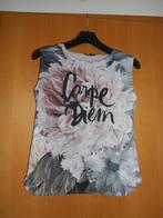 Blouse "Carpe diem" - XS, Gedragen, JBC, Grijs, Maat 34 (XS) of kleiner