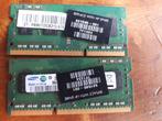 2x 2GB laptopgeheugen, Computers en Software, RAM geheugen, Ophalen of Verzenden, Zo goed als nieuw, DDR2, 2 GB