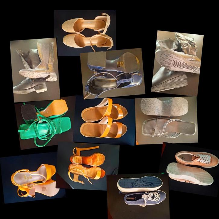 SINT-NIKLAAS: NIEUWE schoenen mt 40 (39)(samen of per stuk), Kleding | Dames, Schoenen, Nieuw, Overige typen, Zwart, Ophalen