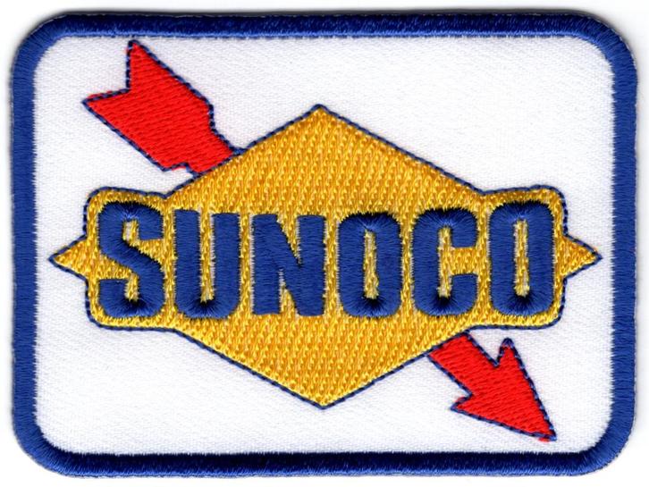 Sunoco stoffen opstrijk patch embleem #2, Motoren, Accessoires | Stickers, Verzenden
