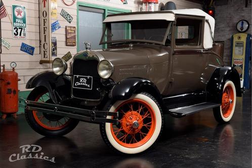 Ford Model A Sport Coupe (bj 1929), Auto's, Oldtimers, Bedrijf, Ford, Benzine, Coupé, 2 deurs, Handgeschakeld, Groen
