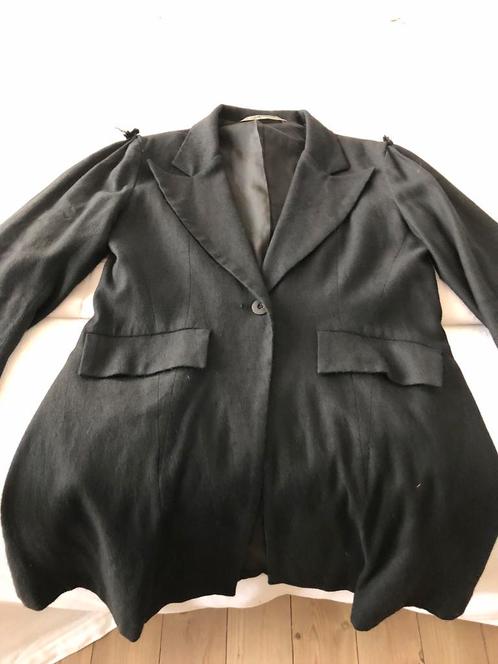 CORA KEMPERMAN LANGE JAS ZWART BLAZER ZEER MOOI ZGSTAAT, Kleding | Dames, Jassen | Zomer, Zo goed als nieuw, Maat 38/40 (M), Zwart