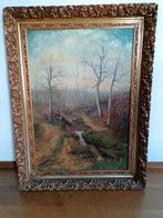 Schilderij met boszicht, Ophalen