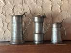 Set van 3 Tinnen Potten - Antiek, Ophalen