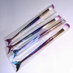 Kwasten set 4 regenboog zeemeermin makeupkwasten, Verzenden, Nieuw, Ogen, Make-up