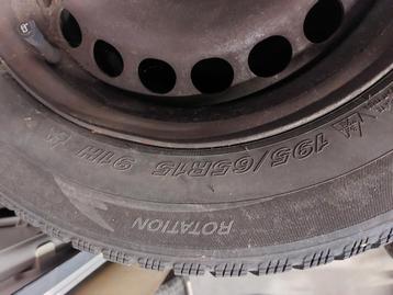Stalen velgen 5x112 met goede winterbanden 195/65R15 91H  beschikbaar voor biedingen