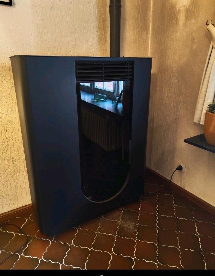 Design pelletkachel, Huis en Inrichting, Kachels, Zo goed als nieuw, Pelletkachel, Ophalen