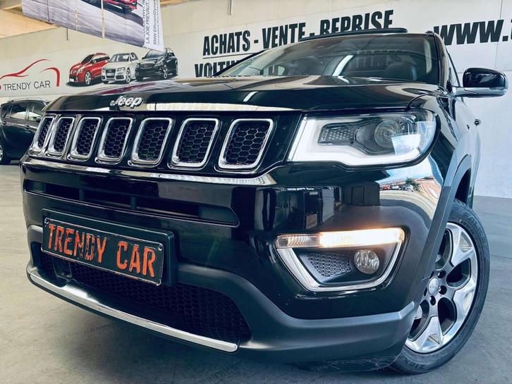 Jeep Compass 1.4 Turbo 4x2 Limited+NAVI+PANO+CARNET+GARANTIE, Autos, Jeep, Entreprise, Achat, Compass, ABS, Régulateur de distance