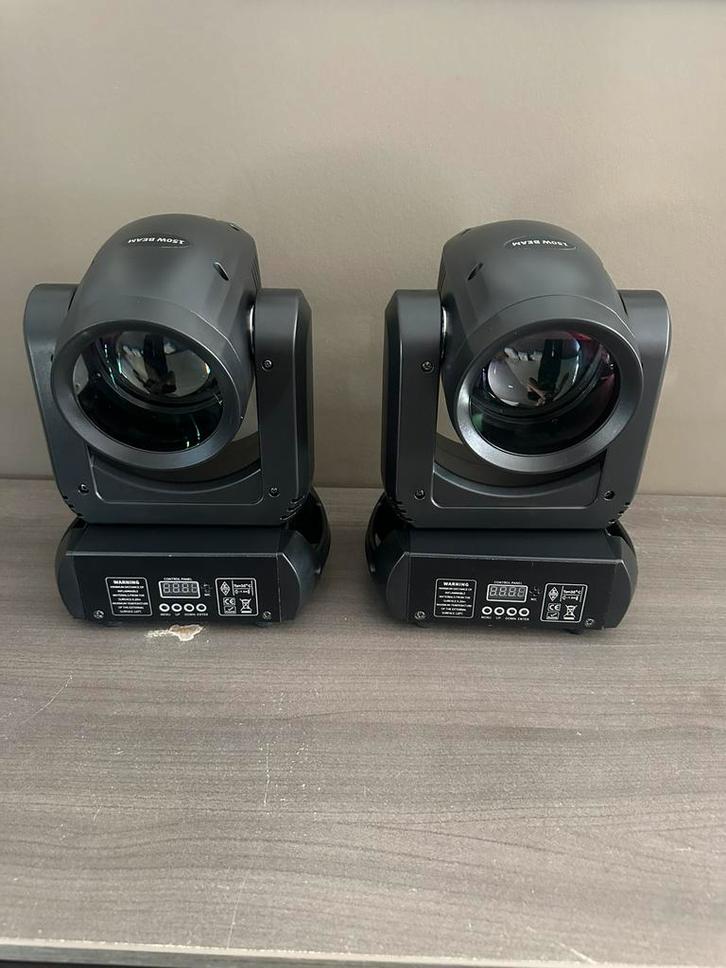 Moving beam 150w, Muziek en Instrumenten, Licht en Laser, Zo goed als nieuw, Overige typen, Geluidgestuurd, Kleur, Stroboscoopeffect