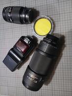 Nikon zoom 80x200 1:2.8 D + zoom 35x70 1:2.8 + 1 flash SB24, Audio, Tv en Foto, Foto | Flitsers, Ophalen, Gebruikt, Nikon
