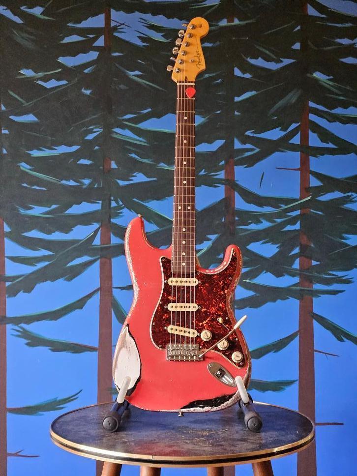 MJT USA Stratocaster Fiesta Red Heavy Relic Body, Muziek en Instrumenten, Instrumenten | Onderdelen, Ophalen of Verzenden