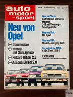 Magazine Auto Motor Sport Opel Commodore Manta 1978 Duits, Ophalen of Verzenden, Gelezen