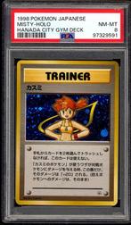 Misty Holo PSA 8 - Japanese Gym Heroes 1998, Hobby en Vrije tijd, Verzamelkaartspellen | Pokémon, Verzenden, Zo goed als nieuw