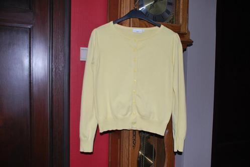"New Look" geel sweatervest Lange mouwen T42 als NIEUW!, Kleding | Dames, Truien en Vesten, Zo goed als nieuw, Maat 42/44 (L)