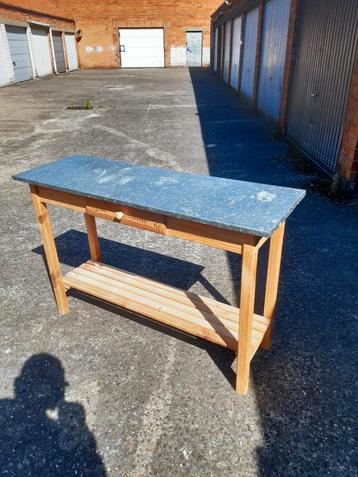 Houten tafel met werkblad, Ophalen, Zo goed als nieuw