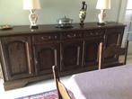 dressoirkast massief hout, Gebruikt, 200 cm of meer, Met deur(en), Overige houtsoorten