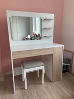 Make up tafel met stoeltje, Huis en Inrichting, Tafels | Kaptafels, Ophalen, Zo goed als nieuw