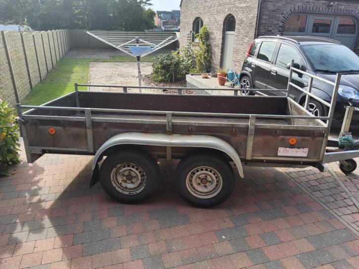Aanhangwagen hapert 300 x 130 dubbelas geremd, Auto diversen, Aanhangers en Bagagewagens, Gebruikt, Ophalen of Verzenden