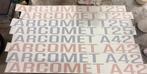 Arcomet stickers bouwkranen, Zakelijke goederen, Machines en Bouw | Kranen en Graafmachines, Ophalen