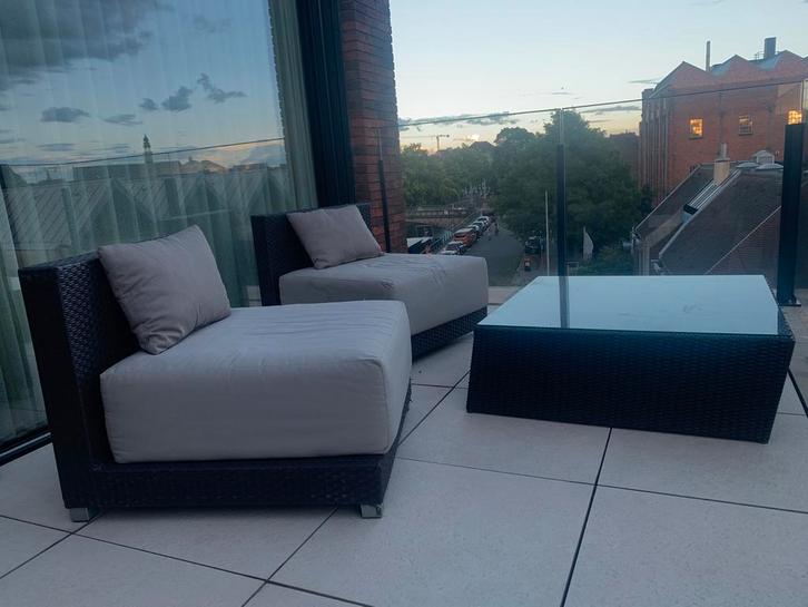 Lounge set 7-delig met kussens & tafels, Tuin en Terras, Tuinsets en Loungesets, Loungeset, Ophalen