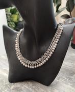 Elegante sterling zilveren Indische ketting, Handtassen en Accessoires, Ophalen of Verzenden, Zo goed als nieuw, Verstelbaar