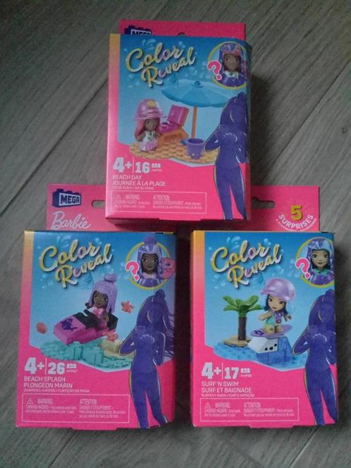 3 Splinternieuwe doosjes MEGA Barbie Color Reveal, 4+, Enfants & Bébés, Jouets | Duplo & Lego, Neuf, Ensemble complet, Enlèvement ou Envoi