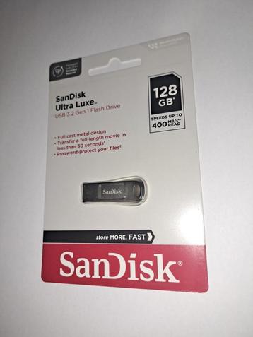 SanDisk Ultra Luxe USB 3.2 USB-Stick 128 GB 400 MB/s beschikbaar voor biedingen