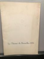 expo 1958  Le Thème de Bruxelles '58/ intentieverklaring '56, Verzamelen, Overige Verzamelen, Ophalen of Verzenden, Gebruikt