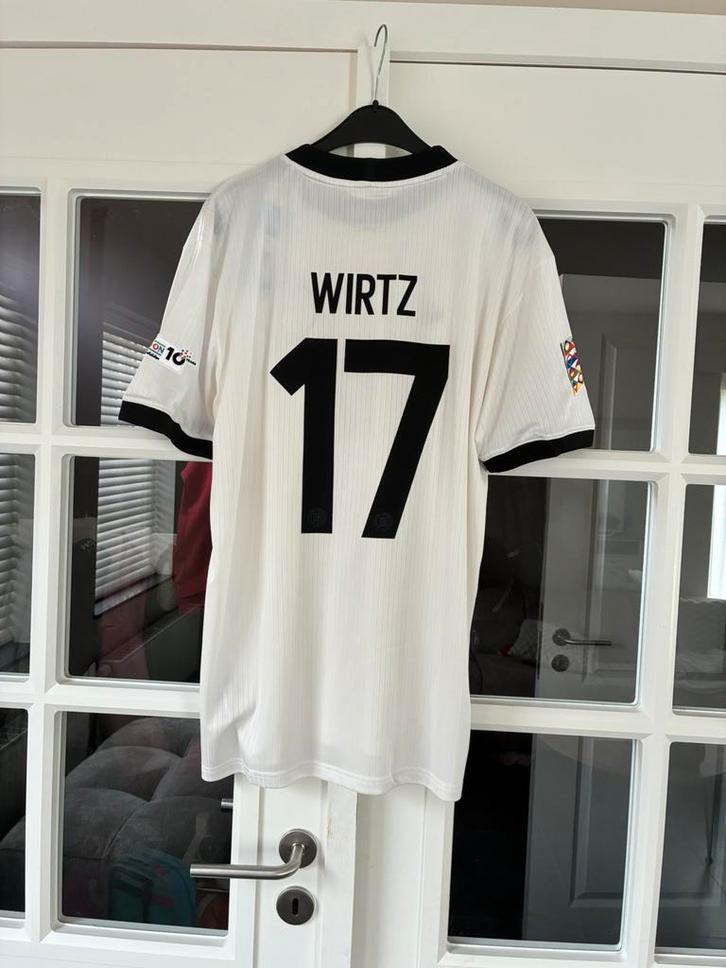 Voetbalshirt Duitsland 25/26 -WIRTZ, Kleding | Heren, T-shirts, Nieuw, Maat 56/58 (XL), Wit, Verzenden