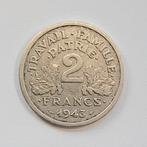 Frankrijk 2 francs 1943     (686), Postzegels en Munten, Ophalen of Verzenden, Frankrijk, Losse munt