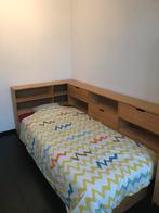 La Redoute, houten bed met kastjes en logeerbed, Huis en Inrichting, Slaapkamer | Bedden, 90 cm, Eenpersoons, Zo goed als nieuw