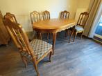 Tafel en stoelen, Huis en Inrichting, Tafels | Eettafels, Gebruikt, 50 tot 100 cm, Eikenhout, 50 tot 100 cm