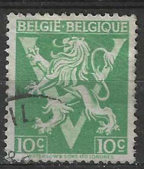 Belgie 1944 - Yvert/OBP 675A - Heraldieke leeuw met V (ST), Postzegels en Munten, Postzegels | Europa | België, Gestempeld, Gestempeld