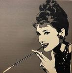 Audrey Hepburn canvas 80x80, Enlèvement ou Envoi