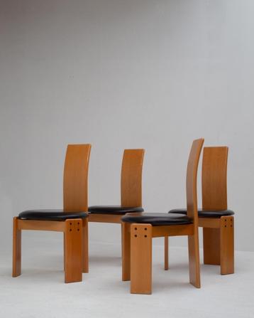 Set van 4 vintage Italiaanse stoelen, Mario Marenco beschikbaar voor biedingen