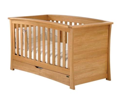 Converteerbaar babybed -> kinderbed (eik) - merk Mamas Papas, Kinderen en Baby's, Kinderkamer | Bedden, Gebruikt, 140 tot 160 cm