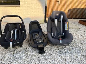 Maxi Cosi Pebblo Pro + Iso fix Family Fix2 + Peuterstoel max, 0 à 18 kg, Mode veille, Enlèvement, Utilisé