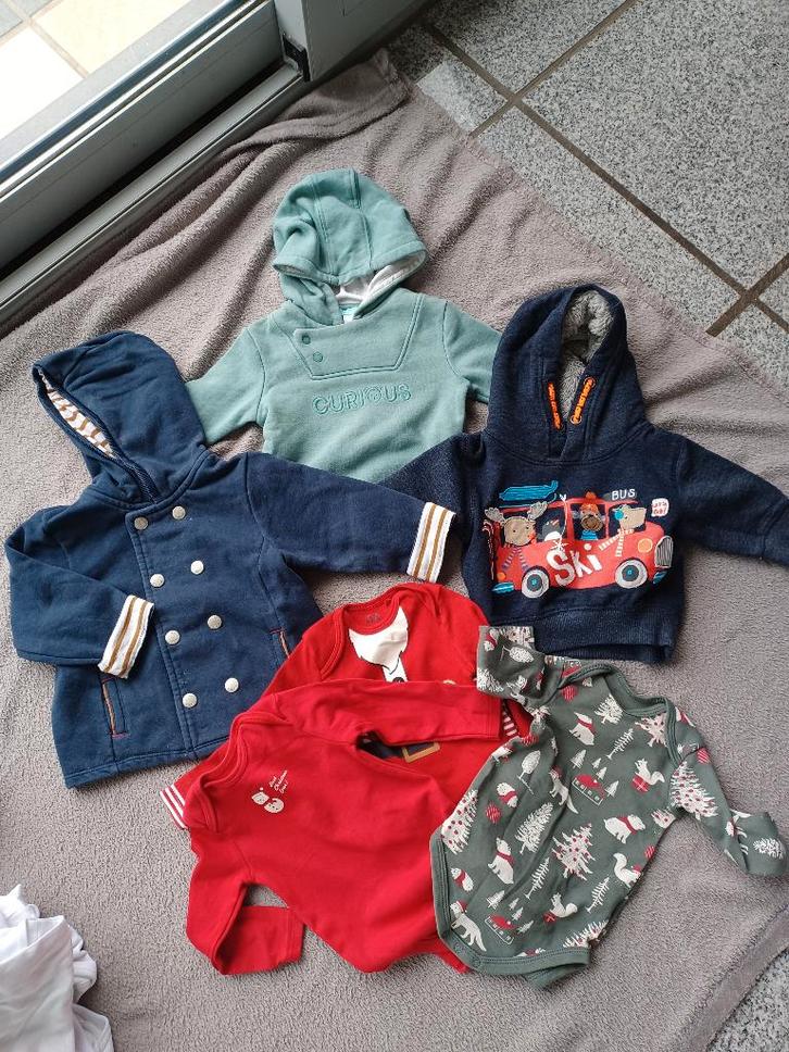 kledij baby en peuter, Kinderen en Baby's, Babykleding | Baby-kledingpakketten, Zo goed als nieuw, Maat 62, Ophalen