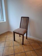 8 Stoelen, Ophalen, Gebruikt, Bruin, Stof