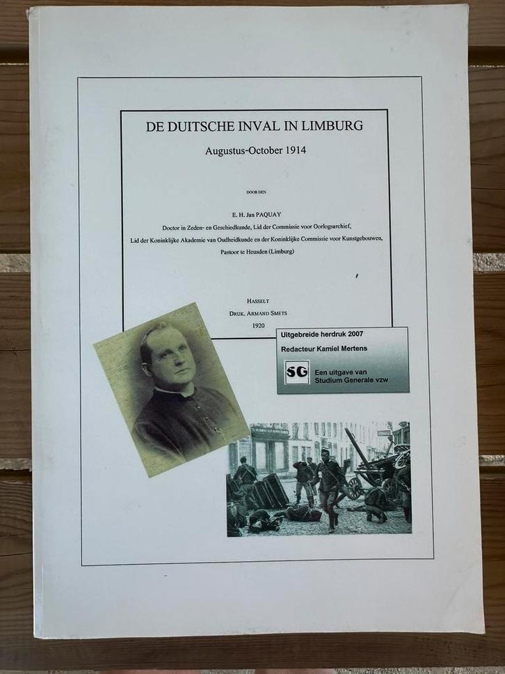 De Duitsche inval in Limburg Wereldoorlog 1, Boeken, Oorlog en Militair, Zo goed als nieuw, Ophalen of Verzenden