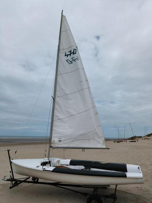 470 zeilboot, Watersport en Boten, Open zeilboten, Zo goed als nieuw, 3 tot 6 meter, Geen motor, Ophalen